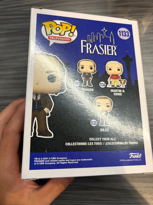 Funko POP! Television: Frasier (7BAP/50 PCS)(Signed/Kelsey Grammer/JSA)(Damaged Box) #1133