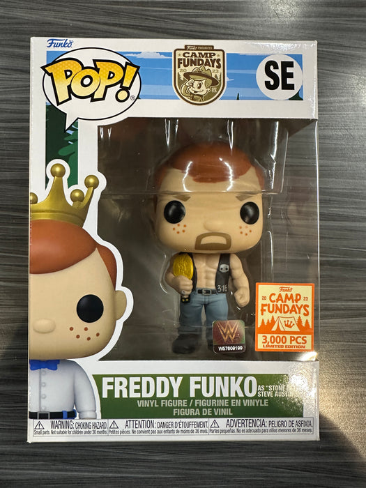 Funko POP! Camp Fundays: Freddy Funko As "Stone Cold" Steve Austin (2023 Camp Fundays)(3,000PCS)(Damaged Box)[B] #SE