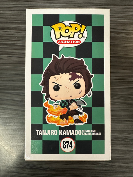 Funko POP! Animation: Demon Slayer - Tanjiro Kamado [Hinokami Kagura Dance](Special Edition)(Signed/Zach Aguilar/PSA) #874