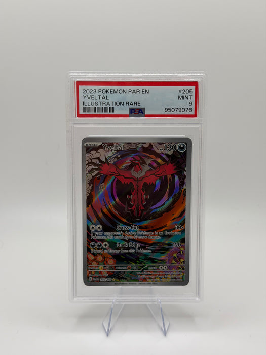 2023 POKEMON PAR EN Yveltal #205 Illustration Rare [MINT PSA 9]