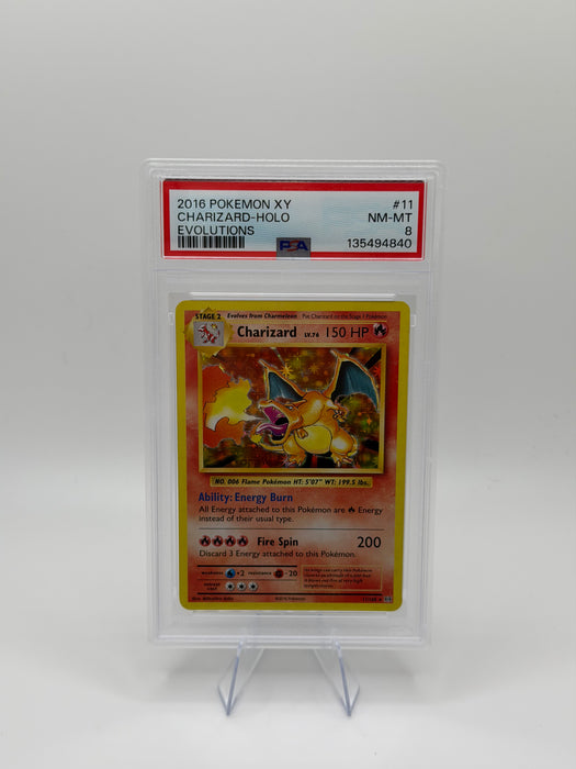 2016 POKEMON XY Charizard [Holo] #11 Evolutions [NM-MT PSA 8]