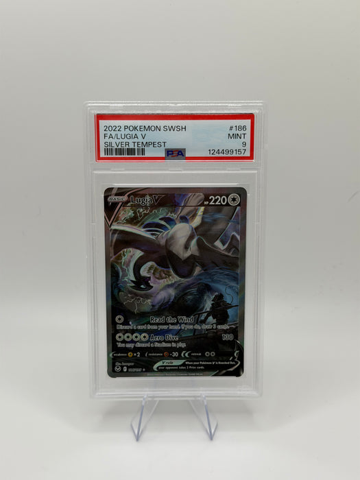 2022 POKEMON SWSH FA/Lugia V #186 Silver Tempest [MINT PSA 9]