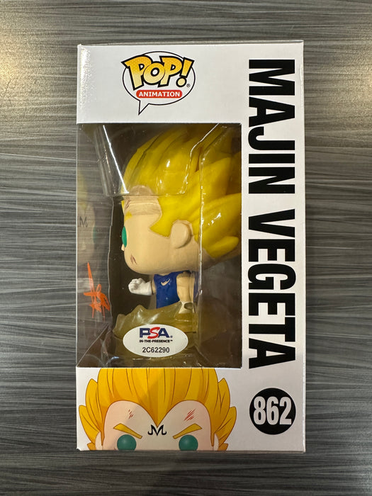Funko POP! Animation: Dragonball Z - Majin Vegeta [Powering Up] (Signed/Christopher Sabat/PSA)#862