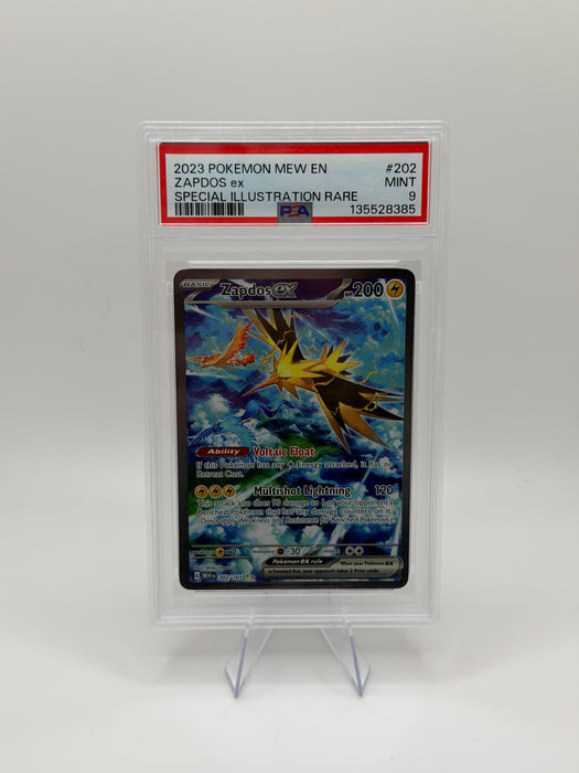 2023 POKEMON MEW EN Zapdos ex #202 Special Illustration Rare [MINT PSA 9]