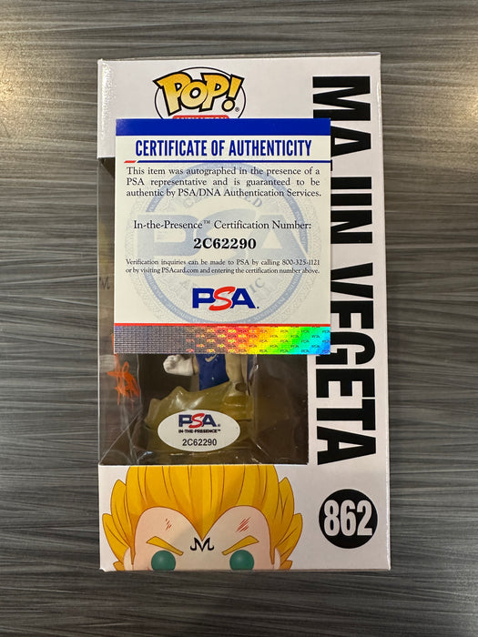 Funko POP! Animation: Dragonball Z - Majin Vegeta [Powering Up] (Signed/Christopher Sabat/PSA)#862