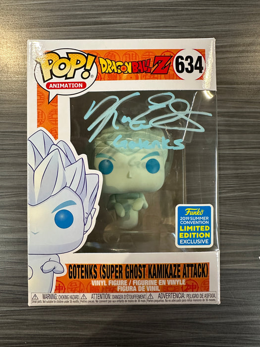 Funko POP! Animation: Dragon Ball Z - Gotenks [Super Ghost Kamikaze Attack] (2019 Summer Convention)(Signed/Kara Edwards/JSA)(Damaged Box) #634