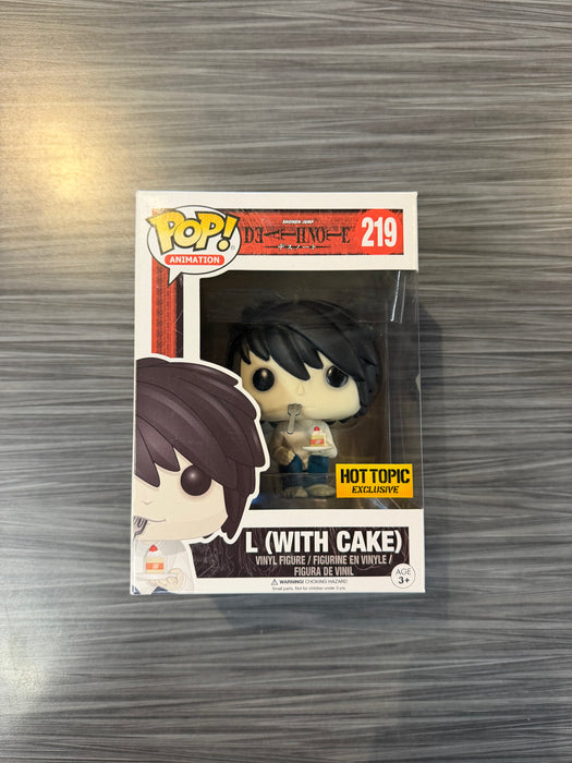 Funko POP! Animation: Death Note - L (with Cake)(Hot Topic)(Damaged Box) #219