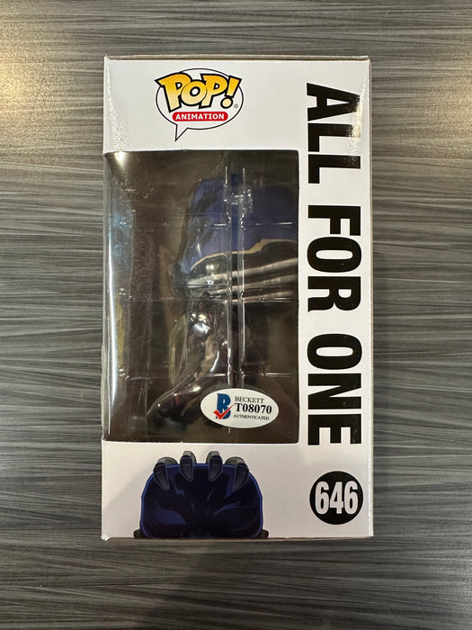 Funko POP! Animation: My Hero Academia - All For One (Big Apple Collectibles)(Signed/John Swasey/Beckett)(Damaged Box) [A] #646