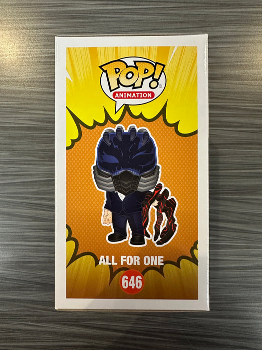 Funko POP! Animation: My Hero Academia - All For One (Big Apple Collectibles)(Signed/John Swasey/Beckett)(Damaged Box) [A] #646