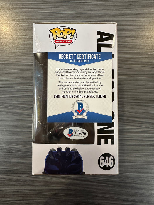 Funko POP! Animation: My Hero Academia - All For One (Big Apple Collectibles)(Signed/John Swasey/Beckett)(Damaged Box) [A] #646