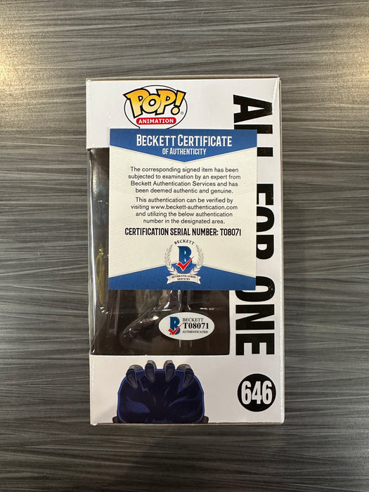 Funko POP! Animation: My Hero Academia - All For One (Big Apple Collectibles)(Signed/John Swasey/Beckett)(Damaged Box) [B] #646