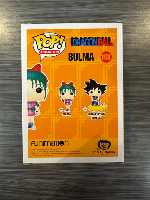 Funko POP! Animation: DragonBall - Bulma (Signed/Tiffany Volmer/JSA)(Damaged Box) #108