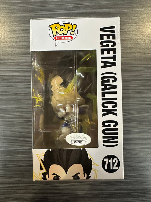 Funko POP! Animation: Dragon Ball Z - Vegeta [Galick Gun] (Chalice)(CHASE)(Signed/Christopher Sabat/JSA)(Damaged Box) #712