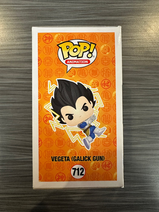 Funko POP! Animation: Dragon Ball Z - Vegeta [Galick Gun] (Chalice)(CHASE)(Signed/Christopher Sabat/JSA)(Damaged Box) #712