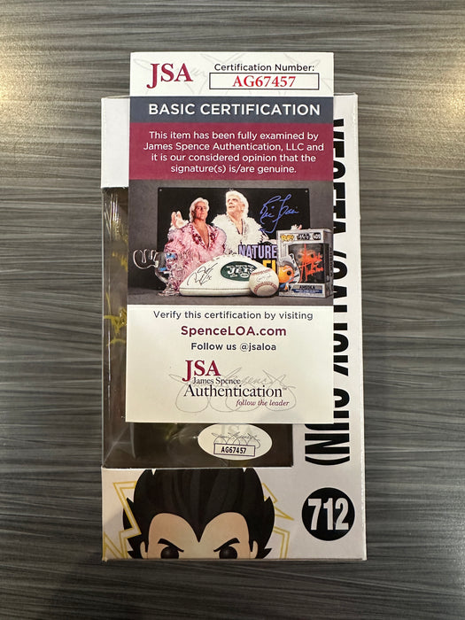 Funko POP! Animation: Dragon Ball Z - Vegeta [Galick Gun] (Chalice)(CHASE)(Signed/Christopher Sabat/JSA)(Damaged Box) #712