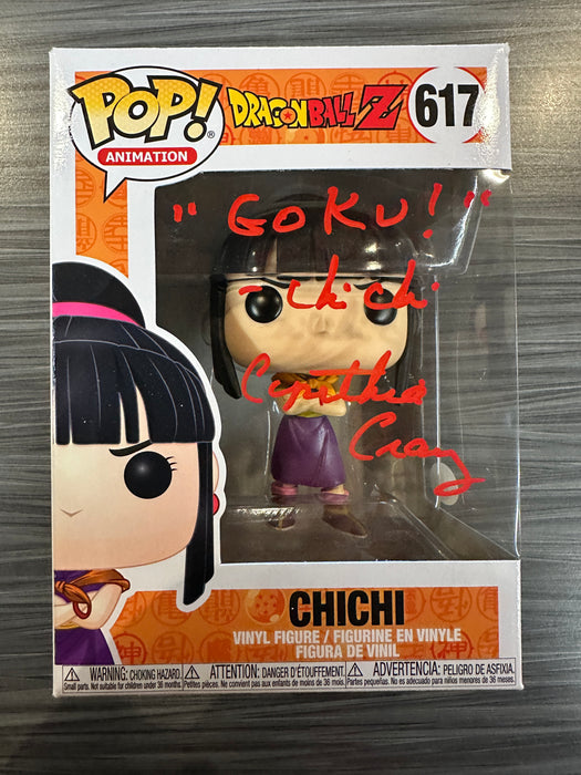 Funko POP! Animation: Dragon Ball Z - Chichi (Signed/Cynthia Cranz/JSA)(Damaged Box) #617