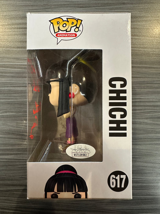 Funko POP! Animation: Dragon Ball Z - Chichi (Signed/Cynthia Cranz/JSA)(Damaged Box) #617