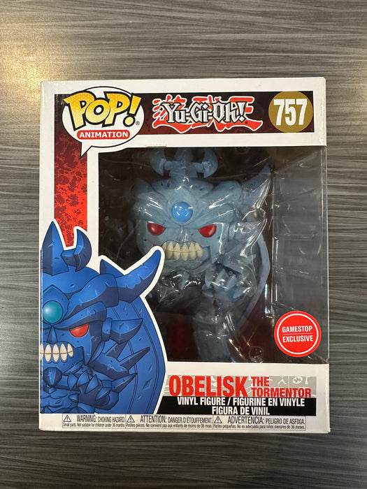Funko POP! Animation: Yu-Gi-Oh! - Obelisk The Tormentor (GameStop Round Sticker)(Damaged Box) [A] #757