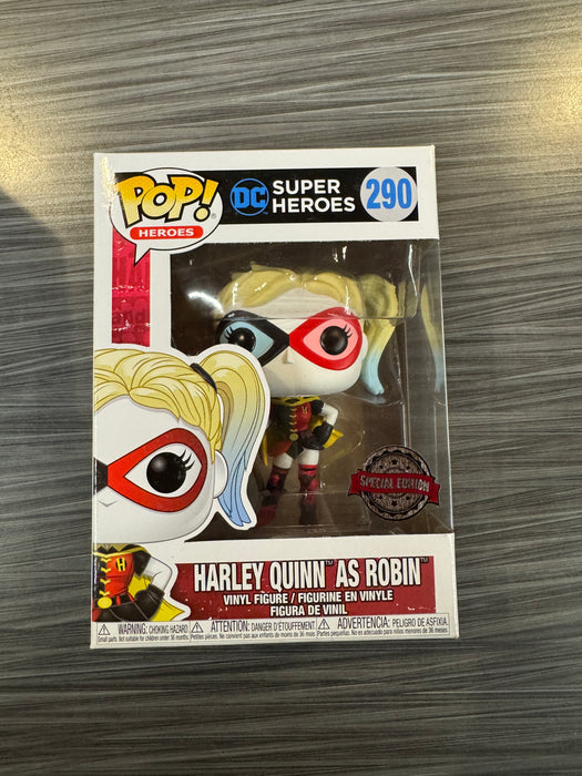 Funko POP! Heroes: DC Super Heroes - Harley Quinn As Robin (Special Edition)(Damaged Box) #290