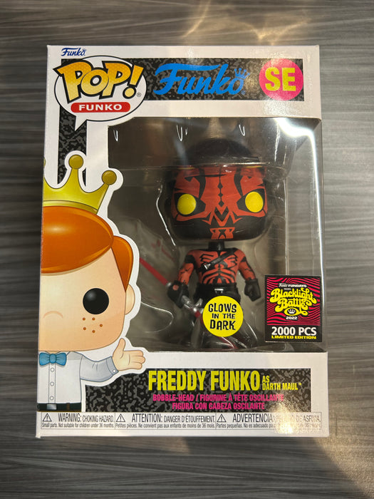 Funko POP! Funko: Freddy Funko As Darth Maul (GiTD)(Blacklight Battle)(2000 PCS)(Damaged Box)[B] #SE