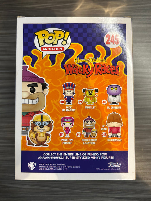 Funko POP! Animation: Wacky Races - Rufus Ruffcut and Sawtooth (Toy Tokyo SD 2017 750PCS)(Damaged Box) #245