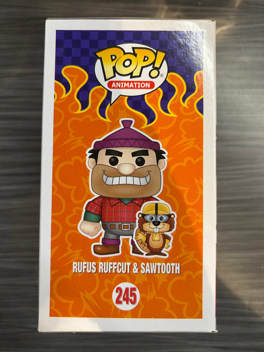 Funko POP! Animation: Wacky Races - Rufus Ruffcut and Sawtooth (Toy Tokyo SD 2017 750PCS)(Damaged Box) #245