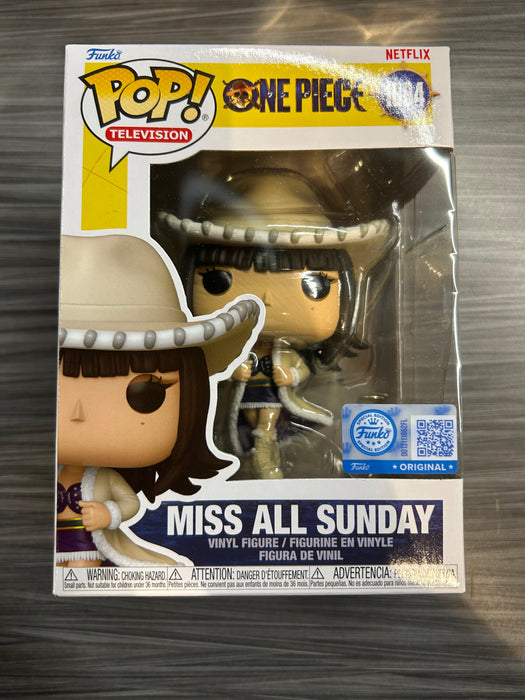 Funko POP! Television: One Piece - Miss All Sunday (Funko Sticker/ Funko)[Live Action](Damaged Box*) #1884