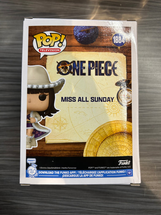 Funko POP! Television: One Piece - Miss All Sunday (Funko Sticker/ Funko)[Live Action](Damaged Box*) #1884
