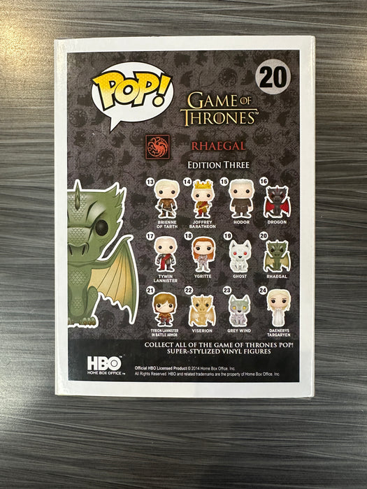 Funko POP! Game of Thrones: Rhaegal (Damaged Box) #20