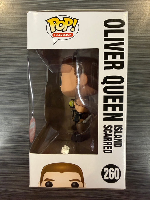 Funko POP! Television: Arrow - Oliver Queen [Island Scarred](Fugitive Toys)(Damaged Box)[B] #260