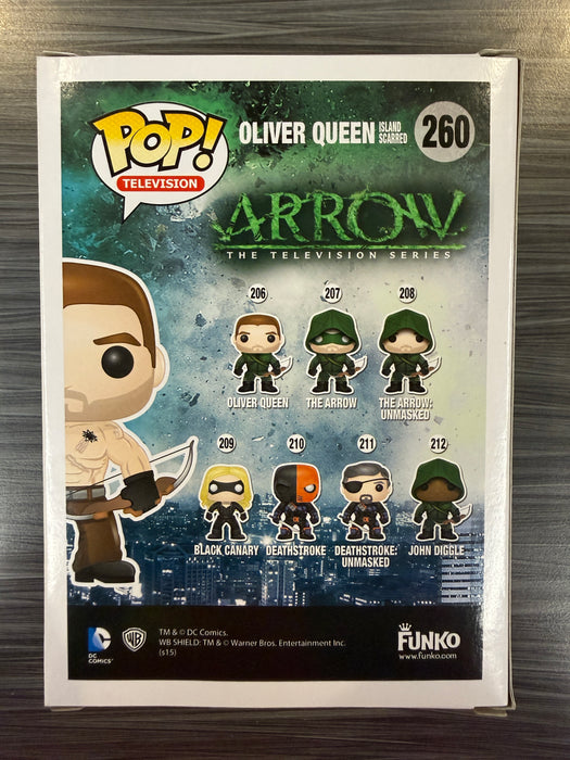 Funko POP! Television: Arrow - Oliver Queen [Island Scarred](Fugitive Toys)(Damaged Box)[B] #260