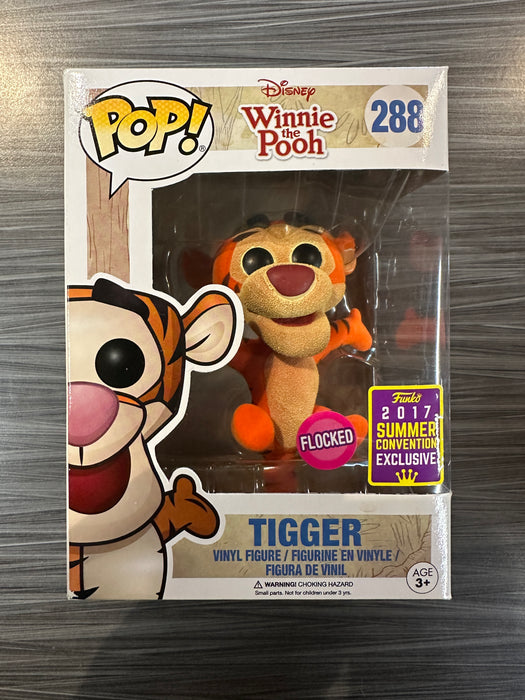 Funko POP! Disney: Winnie The Pooh - Tigger (Flocked)(2017 Summer Convention)(Damaged Box) #288