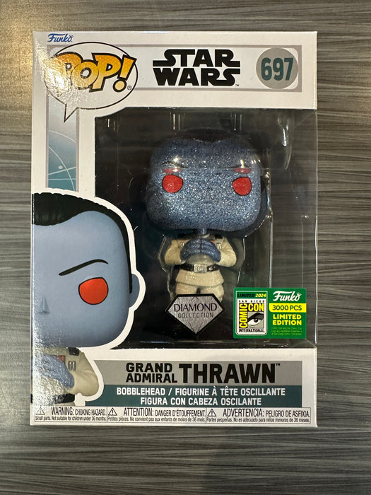 Funko POP! Star Wars: Grand Admiral Thrawn (Diamond)(2024 SDCC)(3000 PCS)(Damaged Box) #697