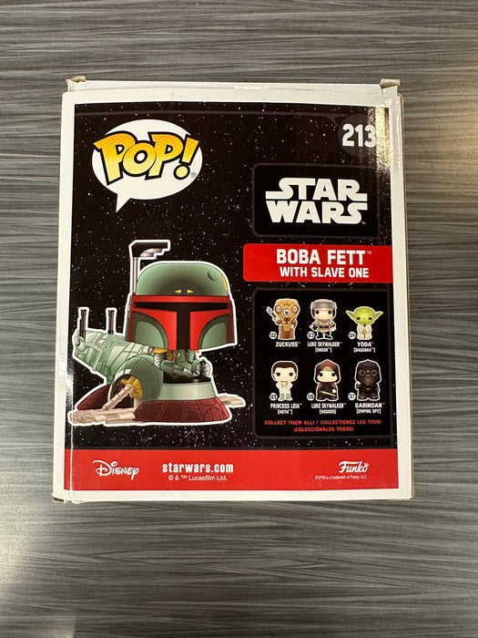 Funko POP! Star Wars: Boba Fett With Slave One (2017 NYCC)(Damaged Box) #213