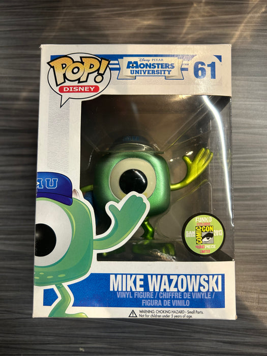 Funko POP! Disney: Monsters University - Mike Wazowski (2013 SDCC 480Pcs)(Damaged Box)  #61