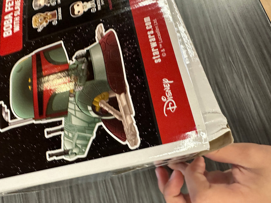 Funko POP! Star Wars: Boba Fett With Slave One (2017 NYCC)(Damaged Box) #213