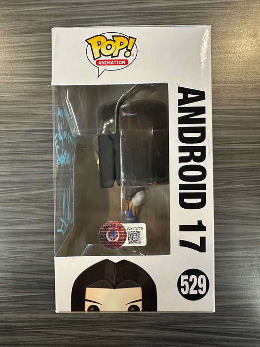 Funko POP! Animation: Dragonball Z - Android 17 (Signed/Chuck Huber/Beckett)(Damaged Box) #529