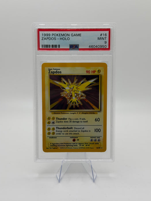 1999 POKEMON GAME Zapdos [Holo] #16 [MINT PSA 9]