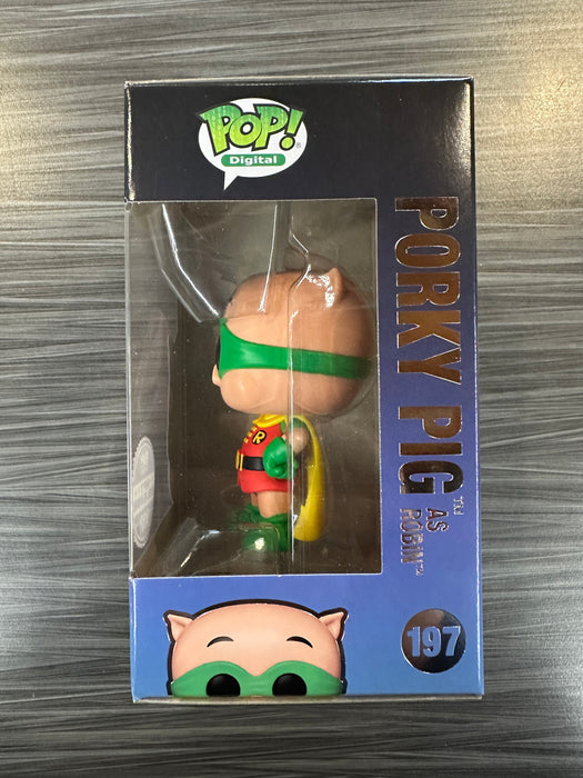 Funko POP! Digital: WB 100th Anniversary - Porky Pig as Robin (NFT Release 1300 PCS)(Damaged Box) #197