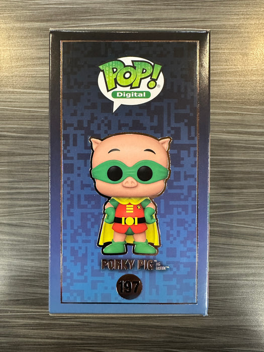 Funko POP! Digital: WB 100th Anniversary - Porky Pig as Robin (NFT Release 1300 PCS)(Damaged Box) #197