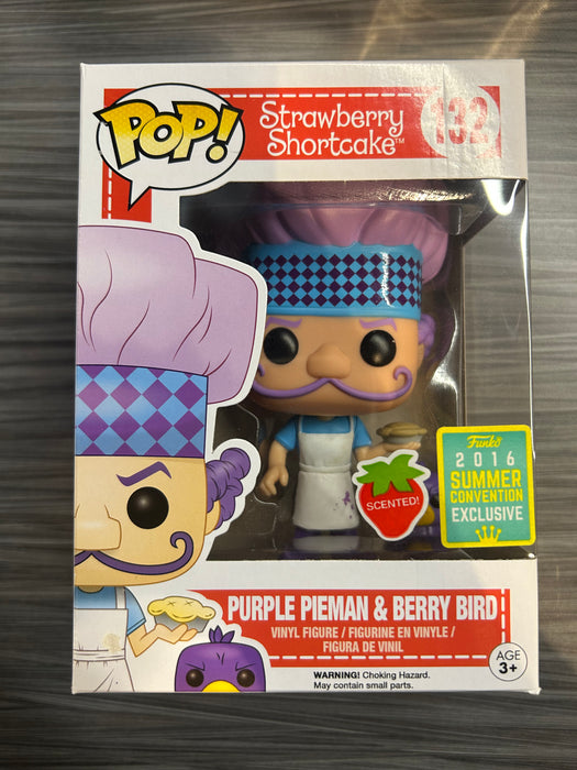 Funko POP! Strawberry Shortcake: Purple Pieman & Berry Bird (Scented)(2016 Summer Convention)(Damaged Box) #132