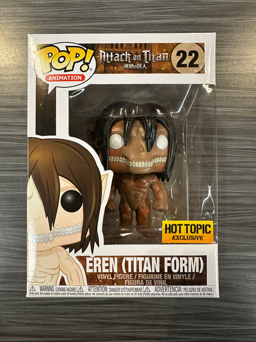 Funko POP! Animation: Attack On Titan - Eren [Titan Form][3 Languages] (Hot Topic)(Damaged Box)[B] #22