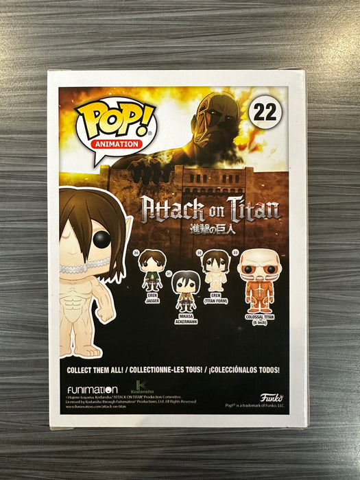Funko POP! Animation: Attack On Titan - Eren [Titan Form][3 Languages] (Hot Topic)(Damaged Box)[B] #22