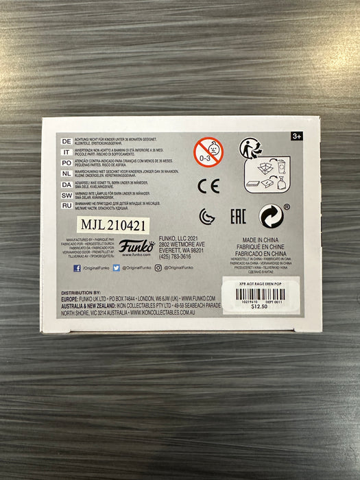 Funko POP! Animation: Attack On Titan - Eren [Titan Form][3 Languages] (Hot Topic)(Damaged Box)[B] #22