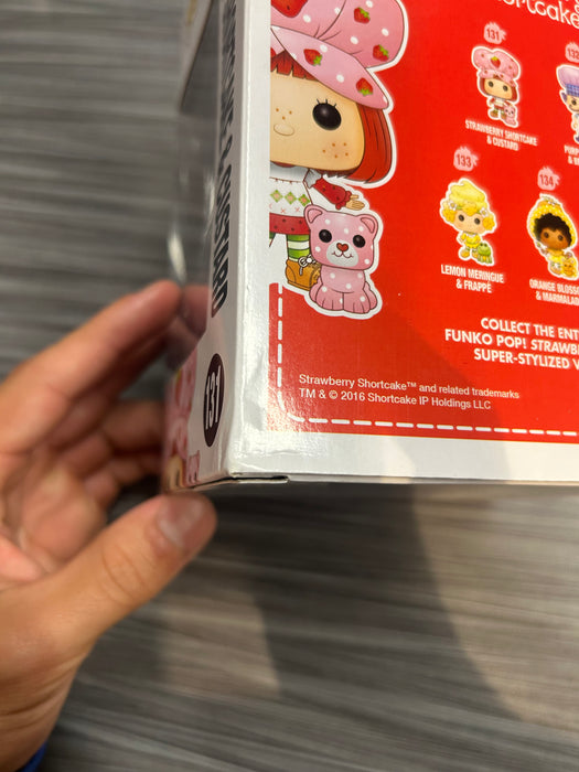 Funko POP! Strawberry Shortcake: Strawberry Shortcake & Custard (Scented)(Damaged Box) #131