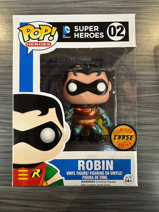 Funko POP! Heroes: DC Super Heroes - Robin (CHASE)(Damaged Box*) #02
