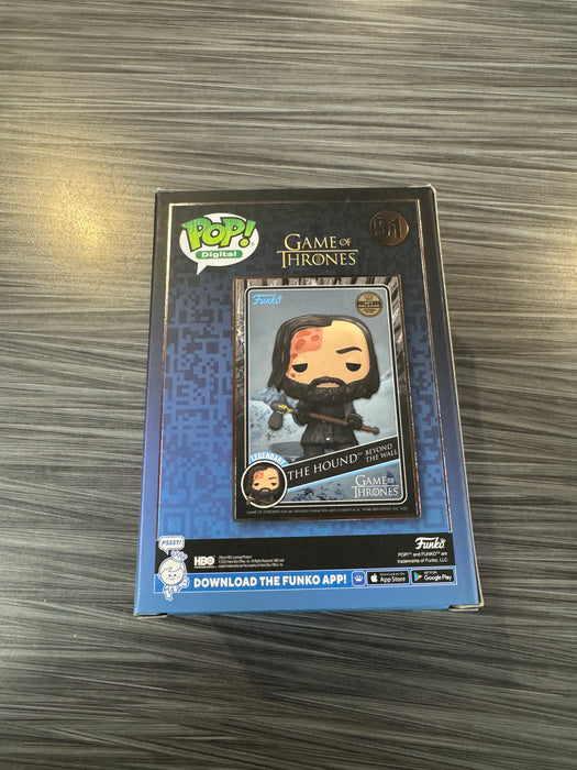 Funko POP! Digital: Game of Thrones - The Hound [Beyond The Wall] (NFT Release)(2700 PCS)(Damaged Box) #91