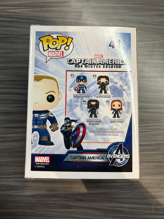 Funko POP! Captain America The Winter Soldier: Unmasked Captain America (ToyMatrix)(Damaged Box) #41