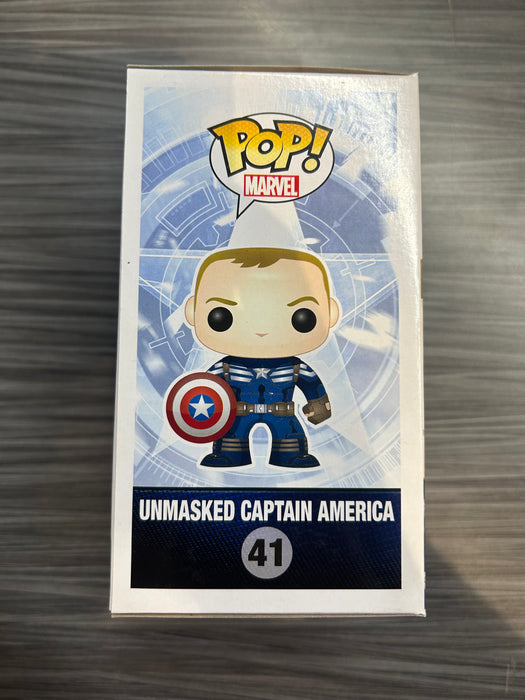 Funko POP! Captain America The Winter Soldier: Unmasked Captain America (ToyMatrix)(Damaged Box) #41