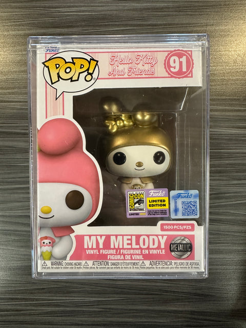 Funko Pop! My Melody With Flower - Hello Kitty And Friends - Édition Spéciale Exclusive ABoxLunch - 7,6 Cm